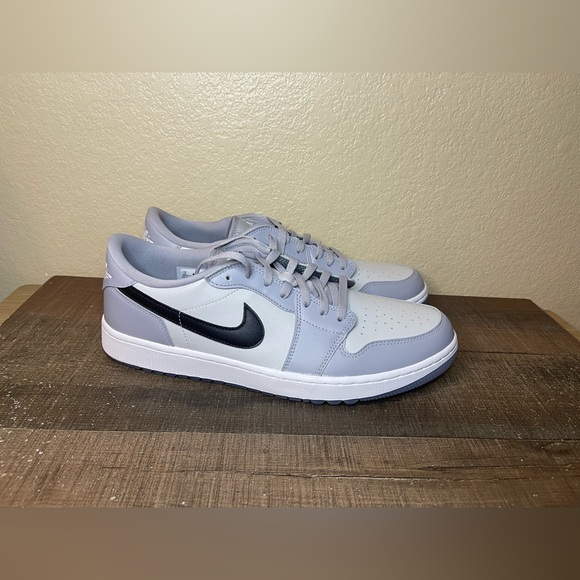 Air Jordan 1 Low “Wolf Grey” Golf Shoes. - Size 13 Men.